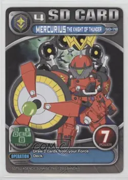 2003 Superior Defender Gundam Collectible Card Game Force Saga Unlimited #SD-78 - Image 1