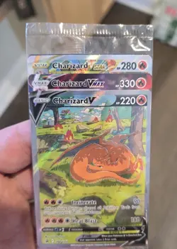 Pokemon Charizard UPC Promo Cards Set of 3 - V, VMax, & VStar *SEALED* - Image 1