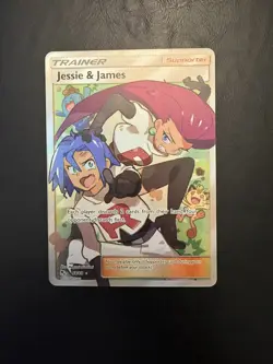 Pokemon TCG Jessie And James Full Art Trainer Card 68/68 Hidden Fates NM 002 - Image 1