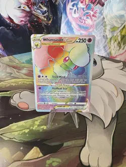 Pokemon TCG Whimsicott VSTAR Rainbow Ultra Rare Card 175/172 Brilliant Stars - Image 1