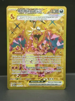 Pokemon TCG Charizard EX Hyper Rare Holo Card 228/197 Sv03: Obsidian Flames - Image 1