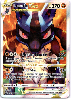 Pokemon TCG Lucario VSTAR SWSH291 Sword & Shield Promo Cards Holo Rare Near Mint - Image 1