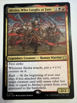 Alesha, Who Laughs at Fate(NM Non-Foil) FDN-0115 Rare MTG - Image 1