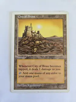 1997 Magic: The Gathering 5th Edition City of Brass #NNO FREE SHIPPING 🔥 - Image 1