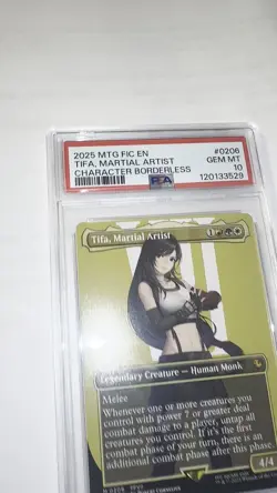 Final Fantasy Magic The Gathering Tifa, Martial Artist Borderless PSA 10 - Image 2