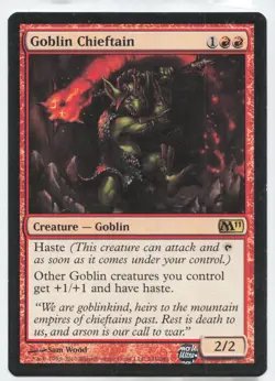 Magic 2010 (M10) #139 Goblin Chieftain - Image 1