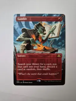 Gamble (Borderless) Dominaria Remastered Regular - Image 1