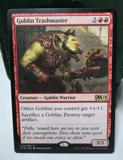 Goblin Trashmaster, 2019 Core Set (M19) #144, NM MTG - Image 1