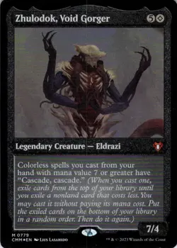 MTG Zhulodok, Void Gorger Display [Thick] (779) | NM | Commander Masters {CMM} - Image 2