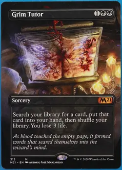 Grim Tutor (Borderless) Core Set 2021 / M21 NM (509982) ABUGames - Image 1