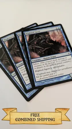 4x Blighted Agent New Phyrexia Regular - Image 1