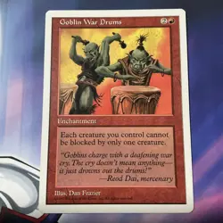 Goblin War Drums - Fifth Edition - LP - Common - Enchantment - MTG - Image 1