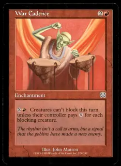 War Cadence LP Light Play Mercadian Masques MTG [8882] - Image 1