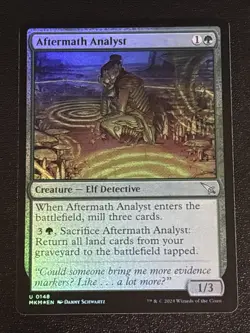 MTG Murders at Karlov Manor Aftermath Analyst Foil 0148 NM - Image 1