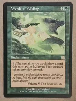 Words of Wilding - Onslaught - Near Mint | MTG - Image 1