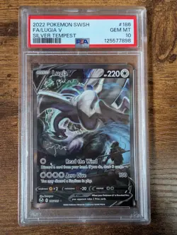Pokemon Silver Tempest Lugia V Alt Art 186/195 - PSA 10 Gem Mint - Image 1