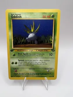 1999 Pokemon Jungle 1st Edition - Oddish 58/64 - Vintage WOTC Common - Image 1