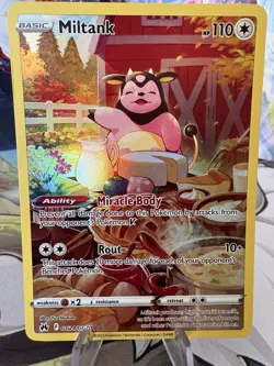 Pokemon Crown Zenith Galarian Gallery Miltank Holo Ultra Rare Card GG24/GG70 - Image 4