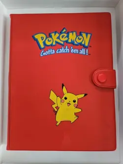 Vintage Pokemon Gotta Catch 'Em All Binder Red Pikachu 1999 - Image 1
