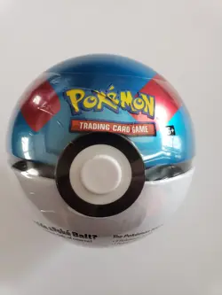 Pokemon TCG Great Ball Poke Ball Tin Sealed 3 Booster Packs + Coin C20 2020 - Image 1
