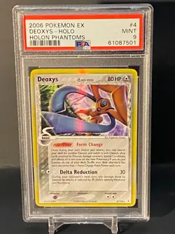 Pokemon 2006 EX Holon Phantoms 4/110 Holo Rare Deoxys PSA 9 Mint - Image 1
