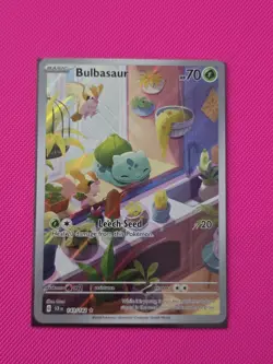 Bulbasaur, Pokemon, Stellar Crown, HOLO Illustration Rare, 143 - Image 1