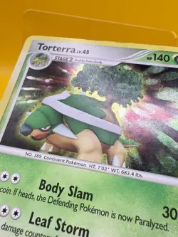 Torterra Lv.45 Cosmos Holo Rare 17/130 Diamond & Pearl Pokemon 2007 MP - Image 4