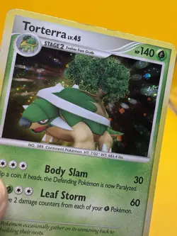 Torterra Lv.45 Cosmos Holo Rare 17/130 Diamond & Pearl Pokemon 2007 MP - Image 5