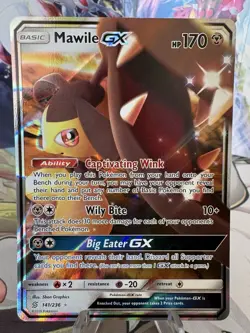 Pokemon TCG Mawile GX 141/236 Unified Minds Ultra Rare Near Mint Condition - Image 2