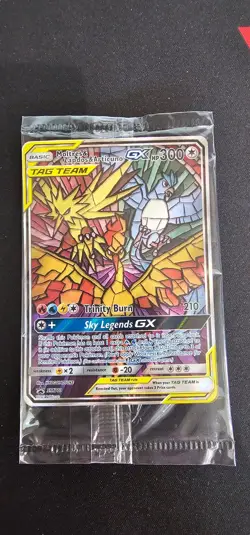 Moltres Zapdos Articuno GX SM210 Pokemon Sun Moon Black Star Promo English NM - Image 1