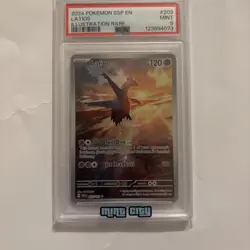 2024 POKEMON SSP EN-SURGING SPARKS ILLUSTRATION RARE #203 LATIOS PSA 9 - Image 1
