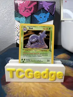 Pokemon TCG Muk Fossil 13/62 Holo Unlimited Holo Rare - Image 1
