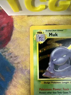 Pokemon TCG Muk Fossil 13/62 Holo Unlimited Holo Rare - Image 3