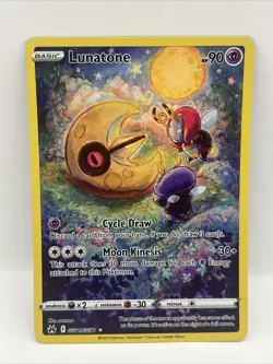 Lunatone GG11/GG70 SWSH: Crown Zenith: Galarian Gallery Holo Pokemon TCG 2023 - Image 1