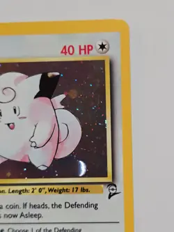 😻 Pokemon CLEFAIRY Base Set 2 * 6/130 * Holo * LP++ - Image 3