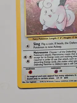 😻 Pokemon CLEFAIRY Base Set 2 * 6/130 * Holo * LP++ - Image 5