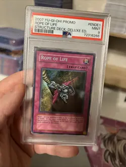 YUGIOH PSA 9 2007 Rope of Life SD2-ENDE1 Secret Rare POP2 - Image 1