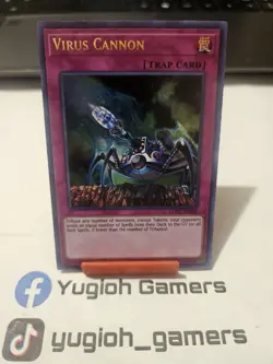 Yu-Gi-Oh Virus Cannon LCKC 1st Edition Ultra Rare Light Played - Image 1
