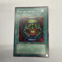 Yu-Gi-Oh! TCG Pot of Greed SD2-EN017 Zombie Madness Unlimited Edition Common LP - Image 1