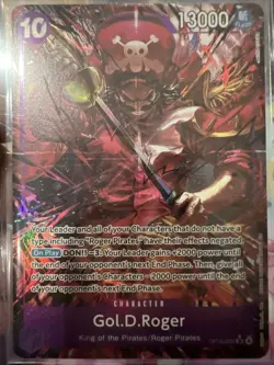 One Piece CCG Gol.D.Roger Op13-064 Super Rare Near Mint - Image 1