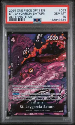 St. Jaygarcia Saturn (Alternate Art) OP13-083 Carrying On His Will Foil - Image 1