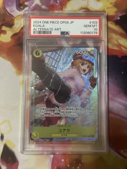 2024 One Piece Japanese Koala Alternate Art Super Rare Parallel #OP09 103 PSA 10 - Image 1
