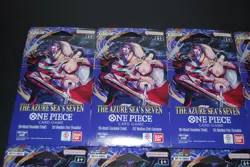 10 x One Piece OP14 - THE AZURE SEA’S SEVEN - Sleeved Blister Booster Packs Lot - Image 2