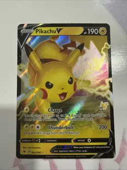 Pikachu V - Pikachu Stamped 043/185 Battle Academy 2022 - Pokemon Card - NM - Image 1