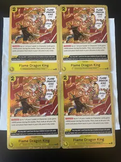 Flame Dragon King (ST13-017) Full Playset (4 copies) Event Card - One Piece TCG - Image 1