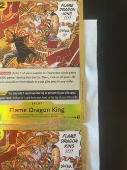 Flame Dragon King (ST13-017) Full Playset (4 copies) Event Card - One Piece TCG - Image 4