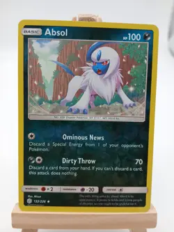 Absol 133/236 - Cosmic Eclipse - Uncommon Reverse Holo LP Pokemon Card, 2019 - Image 1