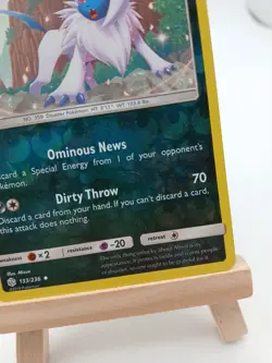 Absol 133/236 - Cosmic Eclipse - Uncommon Reverse Holo LP Pokemon Card, 2019 - Image 4