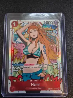 One Piece 2024 Wings of the Captain Nami Treasure Rare Card #ST01-007 - Image 1