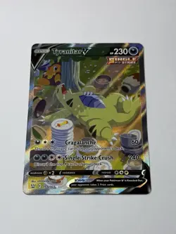 Pokemon Card TCG Tyranitar V 155/163 Battle Styles Ultra Rare Full Art Holo NM - Image 1